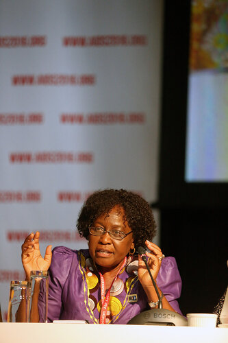 21st International AIDS Conference (AIDS 2016), Durban, South Africa.
THSA06 Moving from Silos to Solidarity
Thursday 21 July : Venue -Session Room 7
Co-Chair : Olive Shisana
Photo©International AIDS Society/Abhi Indrarajan
