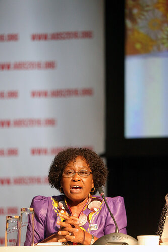 21st International AIDS Conference (AIDS 2016), Durban, South Africa.
THSA06 Moving from Silos to Solidarity
Thursday 21 July : Venue -Session Room 7
Co-Chair : Olive Shisana
Photo©International AIDS Society/Abhi Indrarajan