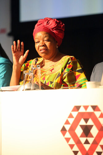 21st International AIDS Conference (AIDS 2016), Durban, South Africa.
THSA06 Moving from Silos to Solidarity
Thursday 21 July : Venue -Session Room 7
Prof. Sheila Tlou
Photo©International AIDS Society/Abhi Indrarajan