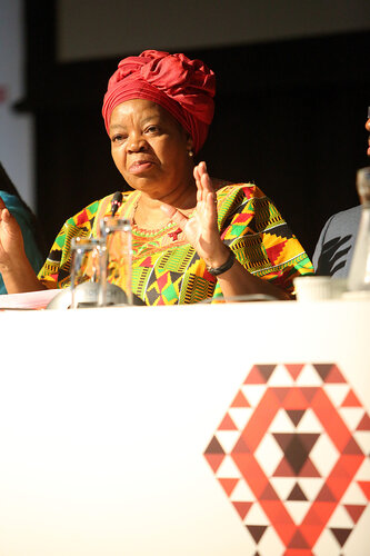 21st International AIDS Conference (AIDS 2016), Durban, South Africa.
THSA06 Moving from Silos to Solidarity
Thursday 21 July : Venue -Session Room 7
Prof. Sheila Tlou
Photo©International AIDS Society/Abhi Indrarajan