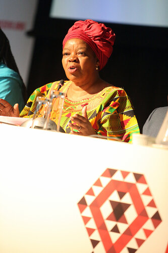 21st International AIDS Conference (AIDS 2016), Durban, South Africa.
THSA06 Moving from Silos to Solidarity
Thursday 21 July : Venue -Session Room 7
Prof. Sheila Tlou
Photo©International AIDS Society/Abhi Indrarajan