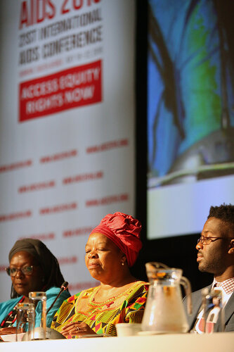 21st International AIDS Conference (AIDS 2016), Durban, South Africa.
THSA06 Moving from Silos to Solidarity
Thursday 21 July : Venue -Session Room 7
Prof. Sheila Tlou
Photo©International AIDS Society/Abhi Indrarajan