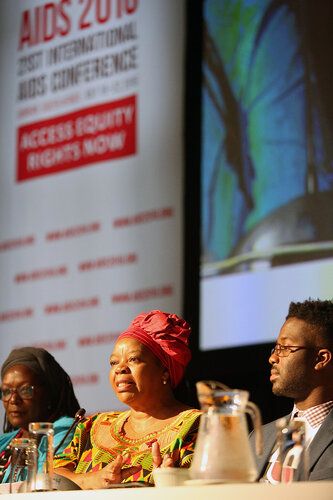 21st International AIDS Conference (AIDS 2016), Durban, South Africa.
THSA06 Moving from Silos to Solidarity
Thursday 21 July : Venue -Session Room 7
Prof. Sheila Tlou
Photo©International AIDS Society/Abhi Indrarajan
