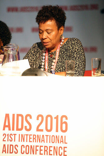 21st International AIDS Conference (AIDS 2016), Durban, South Africa.
THSA06 Moving from Silos to Solidarity
Thursday 21 July : Venue -Session Room 7
US Congresswoman : Barbara Lee
Photo©International AIDS Society/Abhi Indrarajan