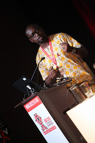 21st International AIDS Conference (AIDS 2016), Durban, South Africa.
THSA06 Moving from Silos to Solidarity
Thursday 21 July : Venue -Session Room 7
African Men for Sexual Health & Rights Executive Director : Kenechukwa "Kene" Esom
Photo©International AIDS Society/Abhi Indrarajan