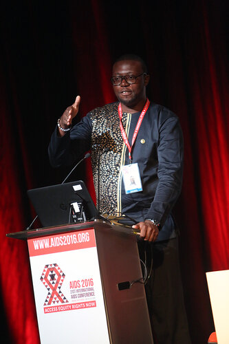 21st International AIDS Conference (AIDS 2016), Durban, South Africa.
THSA06 Moving from Silos to Solidarity
Thursday 21 July : Venue -Session Room 7
Society for AIDS in Africa Program : Gordon Tambro
Photo©International AIDS Society/Abhi Indrarajan