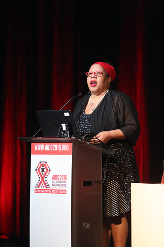 21st International AIDS Conference (AIDS 2016), Durban, South Africa.
THSA06 Moving from Silos to Solidarity
Thursday 21 July : Venue -Session Room 7
Woman Now Chair : Dazon Dixon Diallo
Photo©International AIDS Society/Abhi Indrarajan