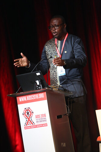 21st International AIDS Conference (AIDS 2016), Durban, South Africa.
THSA06 Moving from Silos to Solidarity
Thursday 21 July : Venue -Session Room 7
Society for AIDS in Africa Program : Gordon Tambro
Photo©International AIDS Society/Abhi Indrarajan