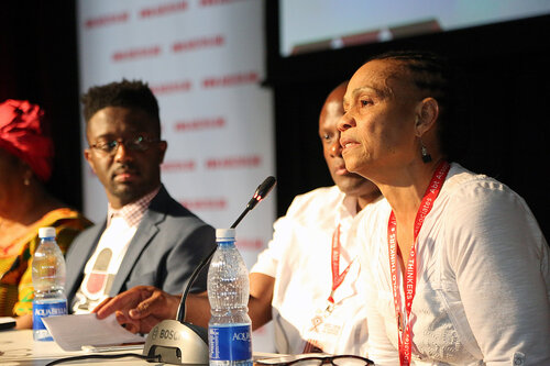 21st International AIDS Conference (AIDS 2016), Durban, South Africa.
THSA06 Moving from Silos to Solidarity
Thursday 21 July : Venue -Session Room 7
Society for Women and AIDS in Africa Founder : Eka Esu Williams, PHD
Photo©International AIDS Society/Abhi Indrarajan