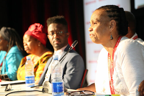 21st International AIDS Conference (AIDS 2016), Durban, South Africa.
THSA06 Moving from Silos to Solidarity
Thursday 21 July : Venue -Session Room 7
Society for Women and AIDS in Africa Founder : Eka Esu Williams, PHD
Photo©International AIDS Society/Abhi Indrarajan