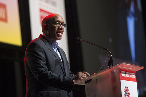 21st International AIDS Conference (AIDS 2016), Durban, South Africa.
Special Session (THSS01)
Ending AIDS with the Voices of the Youth: How Stigma and Discrimination Affect Key Populations
Prince Seeiso Bereng Seeiso speaks, 21 July, 2016.
Photo©International AIDS Society/Rogan Ward