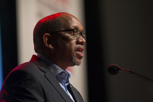 21st International AIDS Conference (AIDS 2016), Durban, South Africa.
Special Session (THSS01)
Ending AIDS with the Voices of the Youth: How Stigma and Discrimination Affect Key Populations
Prince Seeiso Bereng Seeiso speaks, 21 July, 2016.
Photo©International AIDS Society/Rogan Ward