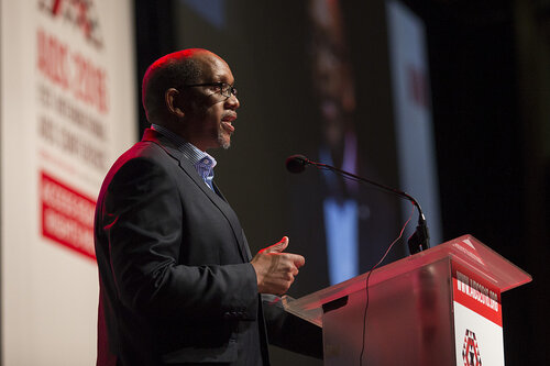 21st International AIDS Conference (AIDS 2016), Durban, South Africa.
Special Session (THSS01)
Ending AIDS with the Voices of the Youth: How Stigma and Discrimination Affect Key Populations
Prince Seeiso Bereng Seeiso speaks, 21 July, 2016.
Photo©International AIDS Society/Rogan Ward