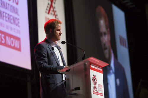 21st International AIDS Conference (AIDS 2016), Durban, South Africa.
Special Session (THSS01)
Ending AIDS with the Voices of the Youth: How Stigma and Discrimination Affect Key Populations
HRH Prince Harry, 21 July, 2016.
Photo©International AIDS Society/Rogan Ward