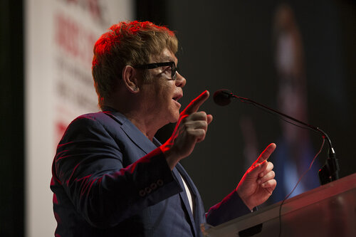 21st International AIDS Conference (AIDS 2016), Durban, South Africa.
Special Session (THSS01)
Ending AIDS with the Voices of the Youth: How Stigma and Discrimination Affect Key Populations
Elton John, 21 July, 2016.
Photo©International AIDS Society/Rogan Ward