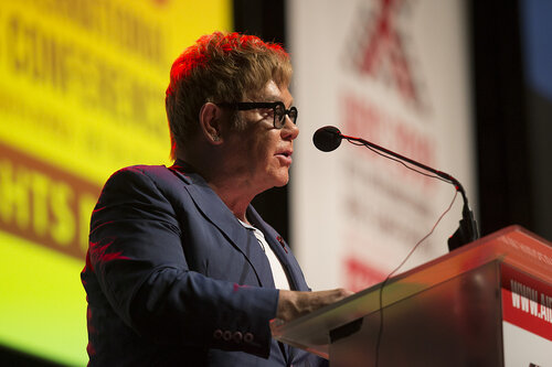 21st International AIDS Conference (AIDS 2016), Durban, South Africa.
Special Session (THSS01)
Ending AIDS with the Voices of the Youth: How Stigma and Discrimination Affect Key Populations
Elton John, 21 July, 2016.
Photo©International AIDS Society/Rogan Ward