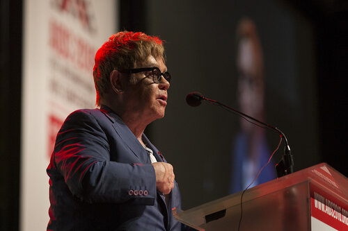 21st International AIDS Conference (AIDS 2016), Durban, South Africa.
Special Session (THSS01)
Ending AIDS with the Voices of the Youth: How Stigma and Discrimination Affect Key Populations
Elton John, 21 July, 2016.
Photo©International AIDS Society/Rogan Ward