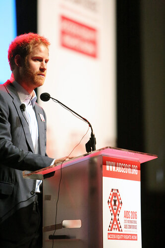 21st International AIDS Conference (AIDS 2016), Durban, South Africa.
Thursday 21 July : Venue -Durban ICC Session Room 1
Ending AIDS with the Voices of Youth
Prince Harry, Sentebale, United Kingdom  
Photo©International AIDS Society/Abhi Indrarajan