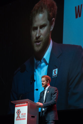 21st International AIDS Conference (AIDS 2016), Durban, South Africa. Photo shows: Ending AIDS with the Voices of Youth. Special Session. Speaker: HRH Prince Harry. Photo©International AIDS Society/Marcus Rose