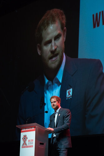 21st International AIDS Conference (AIDS 2016), Durban, South Africa. Photo shows: Ending AIDS with the Voices of Youth. Special Session. Speaker: HRH Prince Harry. Photo©International AIDS Society/Marcus Rose