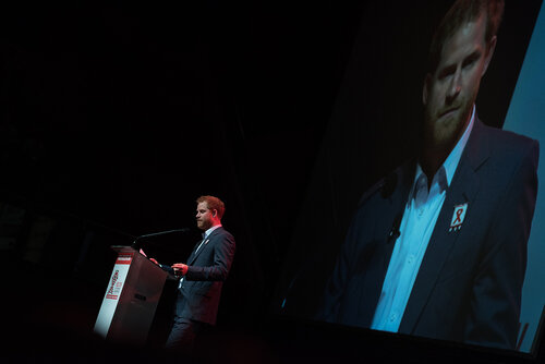 21st International AIDS Conference (AIDS 2016), Durban, South Africa. Photo shows: Ending AIDS with the Voices of Youth. Special Session. Speaker: HRH Prince Harry. Photo©International AIDS Society/Marcus Rose