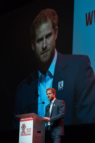 21st International AIDS Conference (AIDS 2016), Durban, South Africa. Photo shows: Ending AIDS with the Voices of Youth. Special Session. Speaker: HRH Prince Harry. Photo©International AIDS Society/Marcus Rose