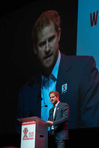 21st International AIDS Conference (AIDS 2016), Durban, South Africa. Photo shows: Ending AIDS with the Voices of Youth. Special Session. Speaker: HRH Prince Harry. Photo©International AIDS Society/Marcus Rose