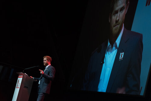 21st International AIDS Conference (AIDS 2016), Durban, South Africa. Photo shows: Ending AIDS with the Voices of Youth. Special Session. Speaker: HRH Prince Harry. Photo©International AIDS Society/Marcus Rose
