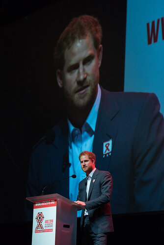 21st International AIDS Conference (AIDS 2016), Durban, South Africa. Photo shows: Ending AIDS with the Voices of Youth. Special Session. Speaker: HRH Prince Harry. Photo©International AIDS Society/Marcus Rose
