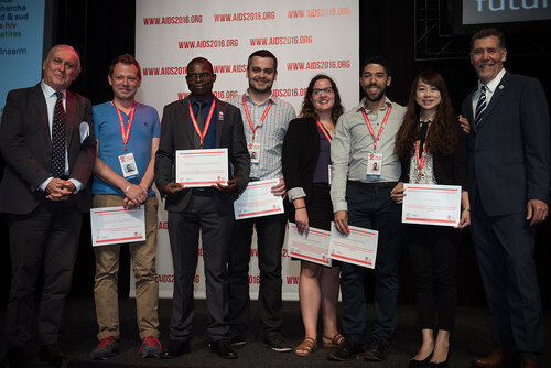 21st International AIDS Conference (AIDS 2016), Durban, South Africa. Photo shows: Award Presentation: Lange/van Tongeren Prizes for Young Investigators. Photo©International AIDS Society/Marcus Rose