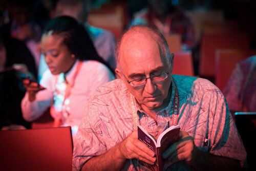 21st International AIDS Conference (AIDS 2016), Durban, South Africa. Photo shows: Plenary Session. What are the key barriers?Photo©International AIDS Society/Marcus Rose