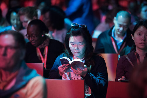 21st International AIDS Conference (AIDS 2016), Durban, South Africa. Photo shows: Plenary Session. What are the key barriers?Photo©International AIDS Society/Marcus Rose