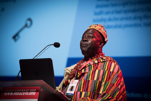 21st International AIDS Conference (AIDS 2016), Durban, South Africa. Photo shows: Plenary Session. What are the key barriers?Expanding Access for All at Risk and in Need,
Cyriaque Yapo Ako. Photo©International AIDS Society/Marcus Rose