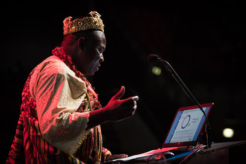 21st International AIDS Conference (AIDS 2016), Durban, South Africa. Photo shows: Plenary Session. What are the key barriers?Expanding Access for All at Risk and in Need,
Cyriaque Yapo Ako. Photo©International AIDS Society/Marcus Rose
