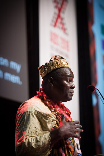 21st International AIDS Conference (AIDS 2016), Durban, South Africa. Photo shows: Plenary Session. What are the key barriers?Expanding Access for All at Risk and in Need,
Cyriaque Yapo Ako. Photo©International AIDS Society/Marcus Rose