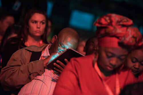 21st International AIDS Conference (AIDS 2016), Durban, South Africa. Photo shows: Plenary Session. What are the key barriers?Photo©International AIDS Society/Marcus Rose