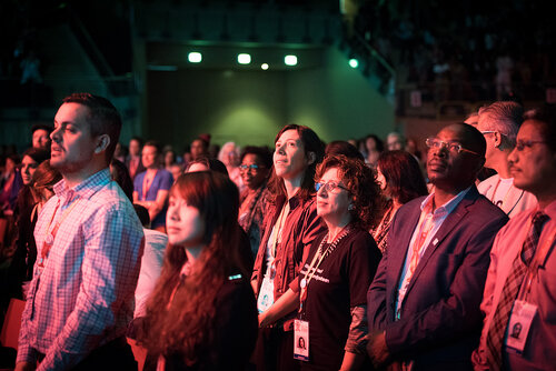 21st International AIDS Conference (AIDS 2016), Durban, South Africa. Photo shows: Plenary Session. What are the key barriers?Photo©International AIDS Society/Marcus Rose