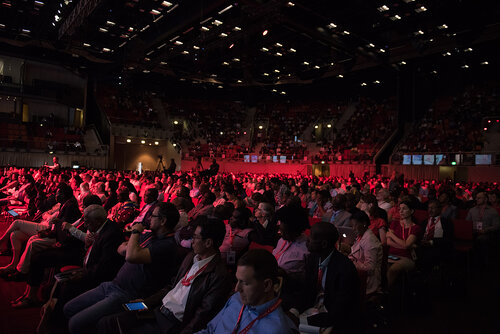 21st International AIDS Conference (AIDS 2016), Durban, South Africa. Photo shows: Plenary Session. What are the key barriers? Photo©International AIDS Society/Marcus Rose