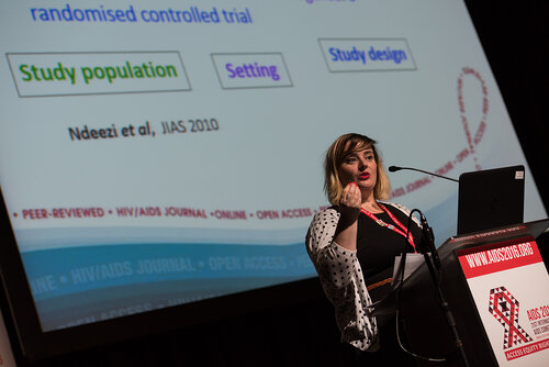 21st International AIDS Conference (AIDS 2016), Durban, South Africa. Photo shows: How to Write and Submit a Research Manuscript: "Publish or Perish". Marlène Bras. Photo©International AIDS Society/Marcus Rose