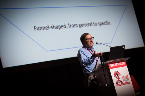21st International AIDS Conference (AIDS 2016), Durban, South Africa. Photo shows: How to Write and Submit a Research Manuscript: "Publish or Perish". Mark Wainberg. Photo©International AIDS Society/Marcus Rose