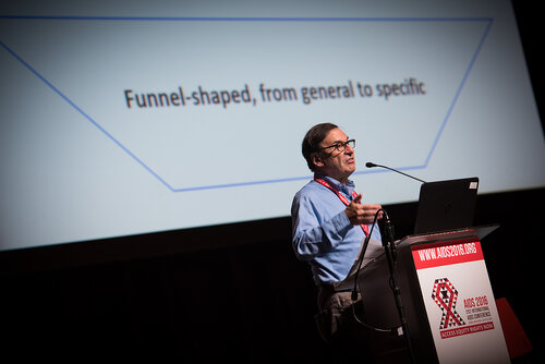21st International AIDS Conference (AIDS 2016), Durban, South Africa. Photo shows: How to Write and Submit a Research Manuscript: "Publish or Perish". Mark Wainberg. Photo©International AIDS Society/Marcus Rose