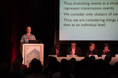 21st International AIDS Conference (AIDS 2016), Durban, South Africa. Photo shows: UN 90-90-90 Target Workshop. Speaker: Jeffrey Joy. Photo©International AIDS Society/Marcus Rose