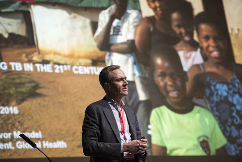 21st International AIDS Conference (AIDS 2016), Durban, South Africa.
Photo shows Trevor Mundel, President of Global Health, Bill and Melinda Gates Foundation, speaking at the TB2016 closing session.
Photo©International AIDS Society/Steve Forrest/Workers' Photos