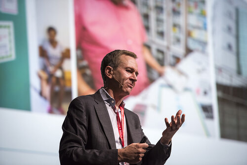 21st International AIDS Conference (AIDS 2016), Durban, South Africa.
Photo shows Trevor Mundel, President of Global Health, Bill and Melinda Gates Foundation, speaking at the TB2016 closing session.
Photo©International AIDS Society/Steve Forrest/Workers' Photos
