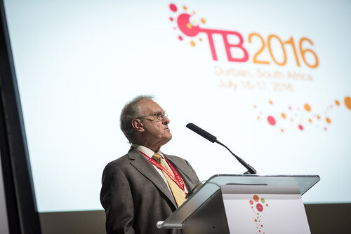 21st International AIDS Conference (AIDS 2016), Durban, South Africa.
Photo shows Stephen Lewis, AIDS-Free World, speaking at the TB2016 session.
Photo©International AIDS Society/Steve Forrest/Workers' Photos