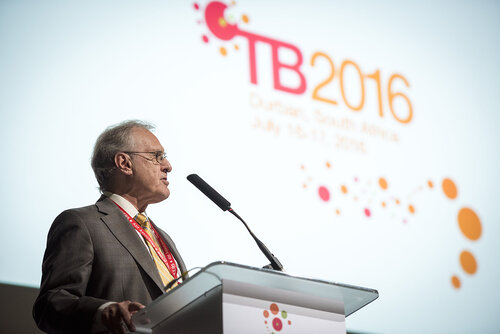 21st International AIDS Conference (AIDS 2016), Durban, South Africa.
Photo shows Stephen Lewis, AIDS-Free World, speaking at the TB2016 session.
Photo©International AIDS Society/Steve Forrest/Workers' Photos