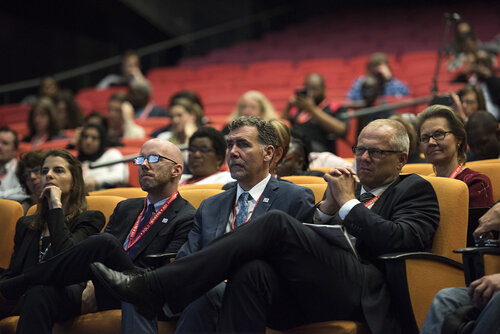 21st International AIDS Conference (AIDS 2016), Durban, South Africa.
Photo shows Stephen Lewis, AIDS-Free World, speaking at the TB2016 session.
Photo©International AIDS Society/Steve Forrest/Workers' Photos