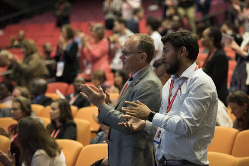 21st International AIDS Conference (AIDS 2016), Durban, South Africa.
Photo shows Stephen Lewis, AIDS-Free World, speaking at the TB2016 session.
Photo©International AIDS Society/Steve Forrest/Workers' Photos