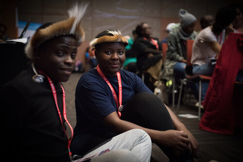 21st International AIDS Conference (AIDS 2016), Durban, South Africa. Photo shows: In Our Voice: Positive Stories! Positive Teens! Positive Lives! Photo©International AIDS Society/Marcus Rose