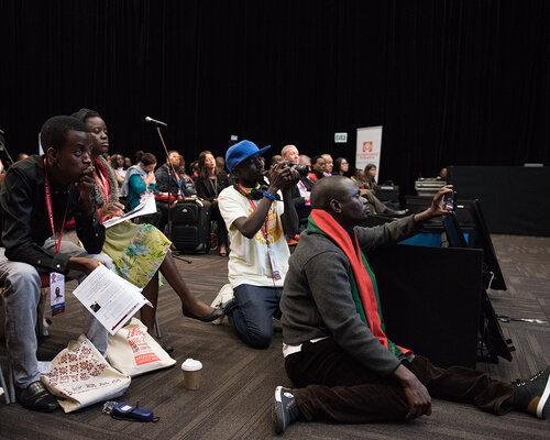 21st International AIDS Conference (AIDS 2016), Durban, South Africa. Photo shows: In Our Voice: Positive Stories! Positive Teens! Positive Lives! Photo©International AIDS Society/Marcus Rose